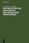 Buchcover Die rechtzeitige Auslösung des Insolvenzverfahrens