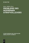 Buchcover Probleme des modernen Strafvollzuges