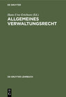 Buchcover Allgemeines Verwaltungsrecht