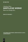 Buchcover Christian Weise: Sämtliche Werke / Romane II