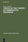 Buchcover Topics in the Theory of Generative Grammar
