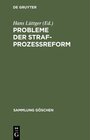 Buchcover Probleme der Strafprozeßreform