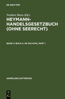 Buchcover Heymann-Handelsgesetzbuch (ohne Seerecht) / Buch 4. §§ 343-475h