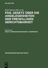 Buchcover FGG. Gesetz über die Angelegenheiten der freiwilligen Gerichtsbarkeit / Beurkundungsgesetz. Kommentar