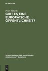 Buchcover Gibt es eine europäische Öffentlichkeit?
