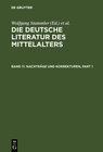 Buchcover Die deutsche Literatur des Mittelalters / Nachträge und Korrekturen
