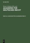 Buchcover Akademie für Deutsches Recht / Ausschuß für Schadenersatzrecht