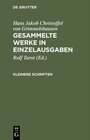 Buchcover Hans Jakob Christoffel von Grimmelshausen: Gesammelte Werke in Einzelausgaben / Kleinere Schriften
