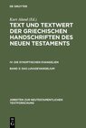 Buchcover Text und Textwert der griechischen Handschriften des Neuen Testaments.... / Das Lukasevangelium