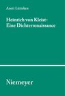 Buchcover Heinrich von Kleist - Eine Dichterrenaissance