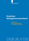 Buchcover Deutsches Neologismenwörterbuch
