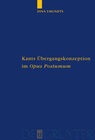 Buchcover Kants Übergangskonzeption im Opus postumum