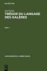 Buchcover Trésor du langage des galères