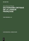 Buchcover Dictionaire critique de la langue française