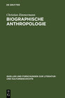 Buchcover Biographische Anthropologie