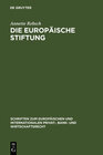 Buchcover Die Europäische Stiftung