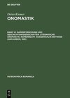 Buchcover Dieter Kremer: Onomastik / Namenforschung und Geschichtswissenschaften. Literarische Onomastik. Namenrecht. Ausgewählte 
