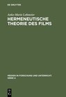 Buchcover Hermeneutische Theorie des Films