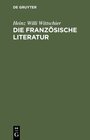Buchcover Die französische Literatur