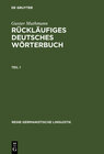 Buchcover Rückläufiges deutsches Wörterbuch