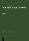 Buchcover Vocabularius optimus