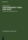 Buchcover Lexicography Then and Now
