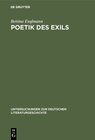 Buchcover Poetik des Exils