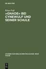 Buchcover »Gnade« bei Cynewulf und seiner Schule