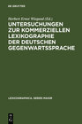 Buchcover Untersuchungen zur kommerziellen Lexikographie der deutschen Gegenwartssprache. Band 2