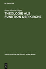 Buchcover Theologie als Funktion der Kirche