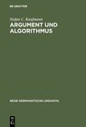 Buchcover Argument und Algorithmus