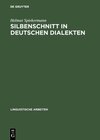 Buchcover Silbenschnitt in deutschen Dialekten