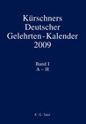 Buchcover Kürschners Deutscher Gelehrten-Kalender / 2009