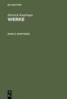 Buchcover Heinrich Kaufringer: Werke / Wortindex