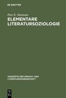 Buchcover Elementare Literatursoziologie