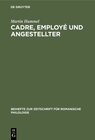 Buchcover Cadre, employé und Angestellter