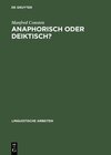 Buchcover Anaphorisch oder deiktisch?