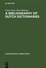 Buchcover A Bibliography of Dutch Dictionaries