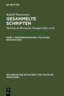 Buchcover Rudolf Thurneysen: Gesammelte Schriften / Indogermanisches. Italisches. Romanisches