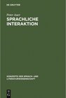 Buchcover Sprachliche Interaktion