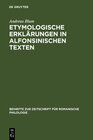 Buchcover Etymologische Erklärungen in alfonsinischen Texten