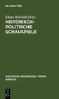 Buchcover Historisch-politische Schauspiele