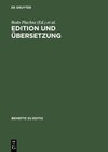 Buchcover Edition und Übersetzung