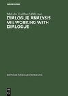 Buchcover Dialogue Analysis VII: Working with Dialogue