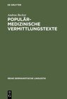 Buchcover Populärmedizinische Vermittlungstexte