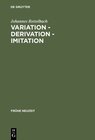 Buchcover Variation – Derivation – Imitation