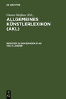 Buchcover Allgemeines Künstlerlexikon (AKL). Register zu den Bänden 31-40 / Länder