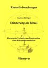 Buchcover Erinnerung als Ritual