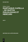 Buchcover Martianus Capella - De nuptiis Philologiae et Mercurii