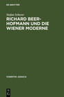 Buchcover Richard Beer-Hofmann und die Wiener Moderne